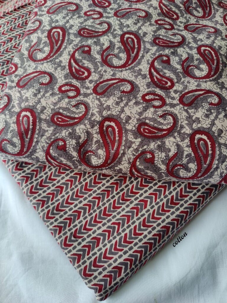 mughal print cotton fabric