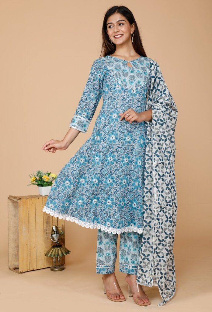 ladies cotton suit in amazon