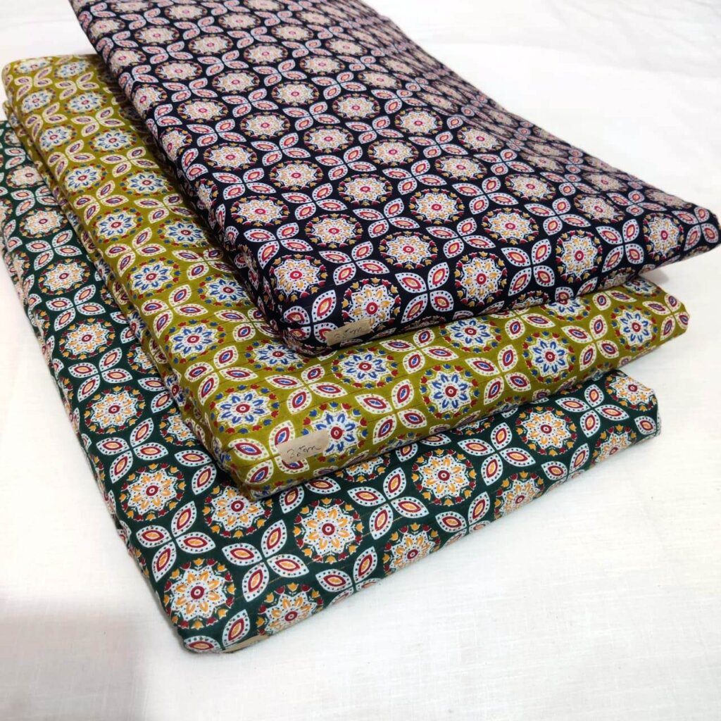 printed mulmul fabric