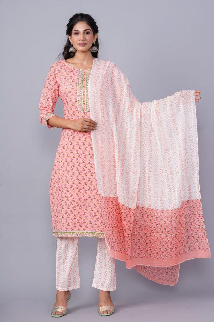 Party Wear Cotton Suits