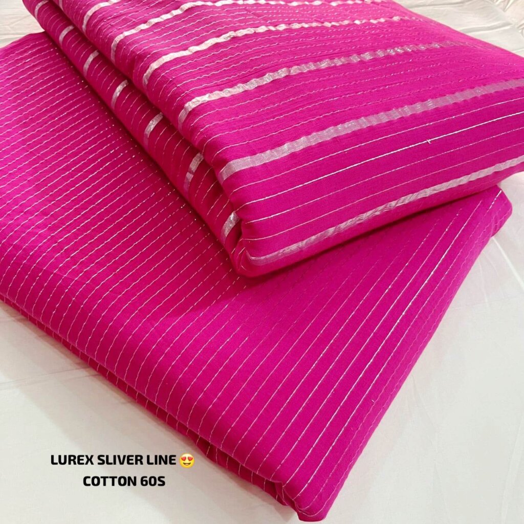 lurex cotton dress material