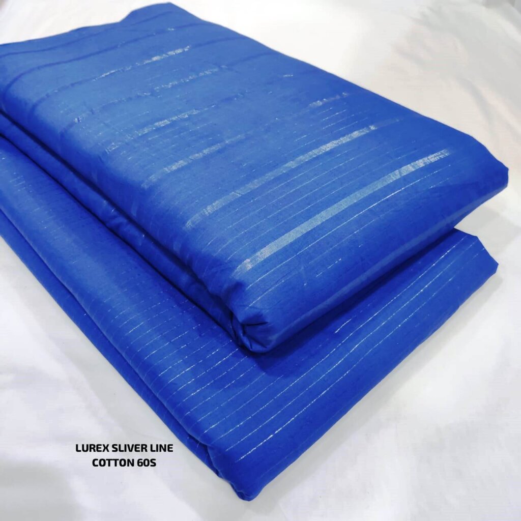 jaipuri cotton lurex fabric