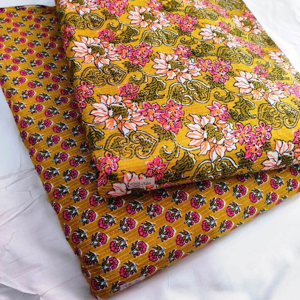 cotton dress fabric top and bottom combo