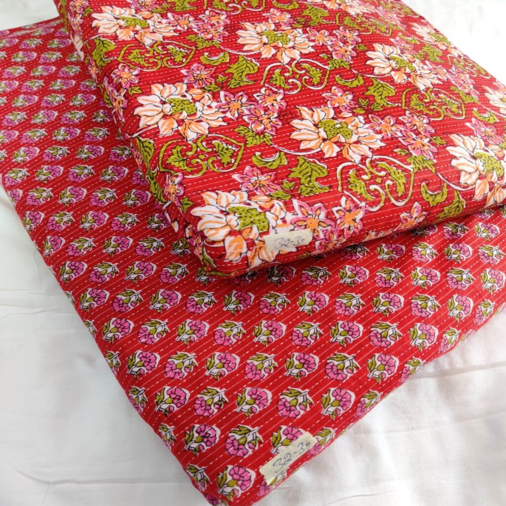 printed cotton top bottom dress material