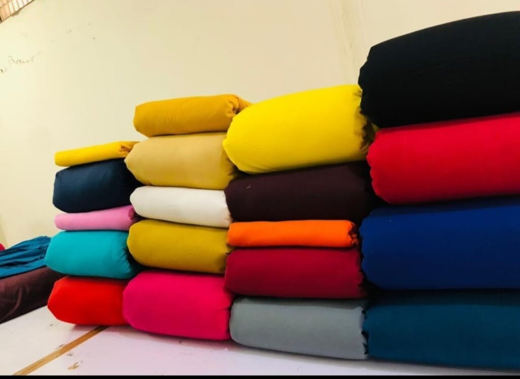 plain cambric cotton fabric